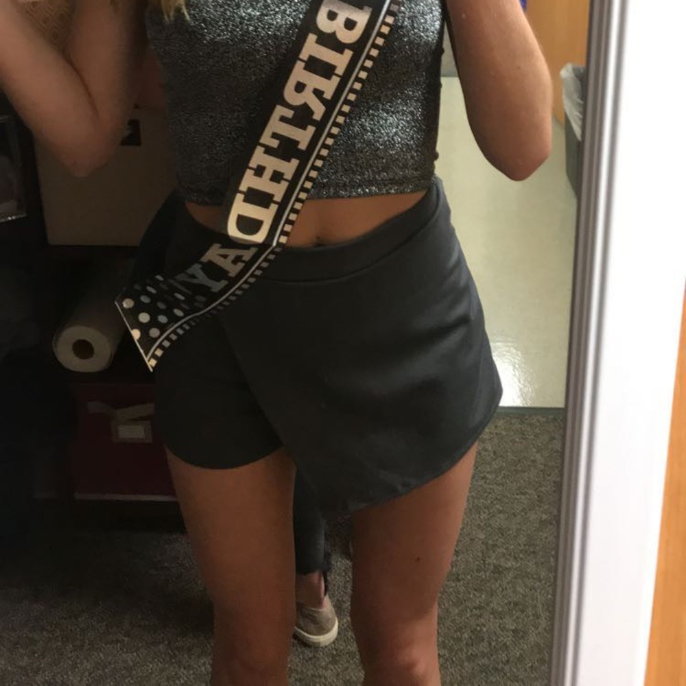 Dark Grey Skort